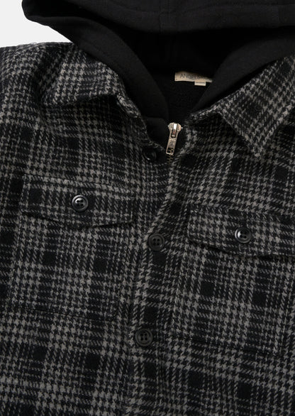 Harrison Check Hooded Shirt