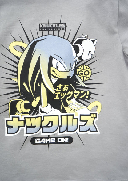 Grey Sonic Short Sleeve Tee