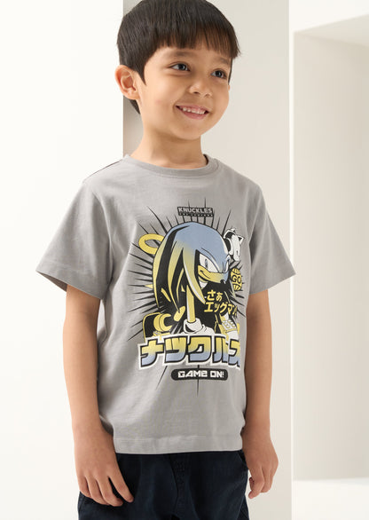 Grey Sonic Short Sleeve Tee