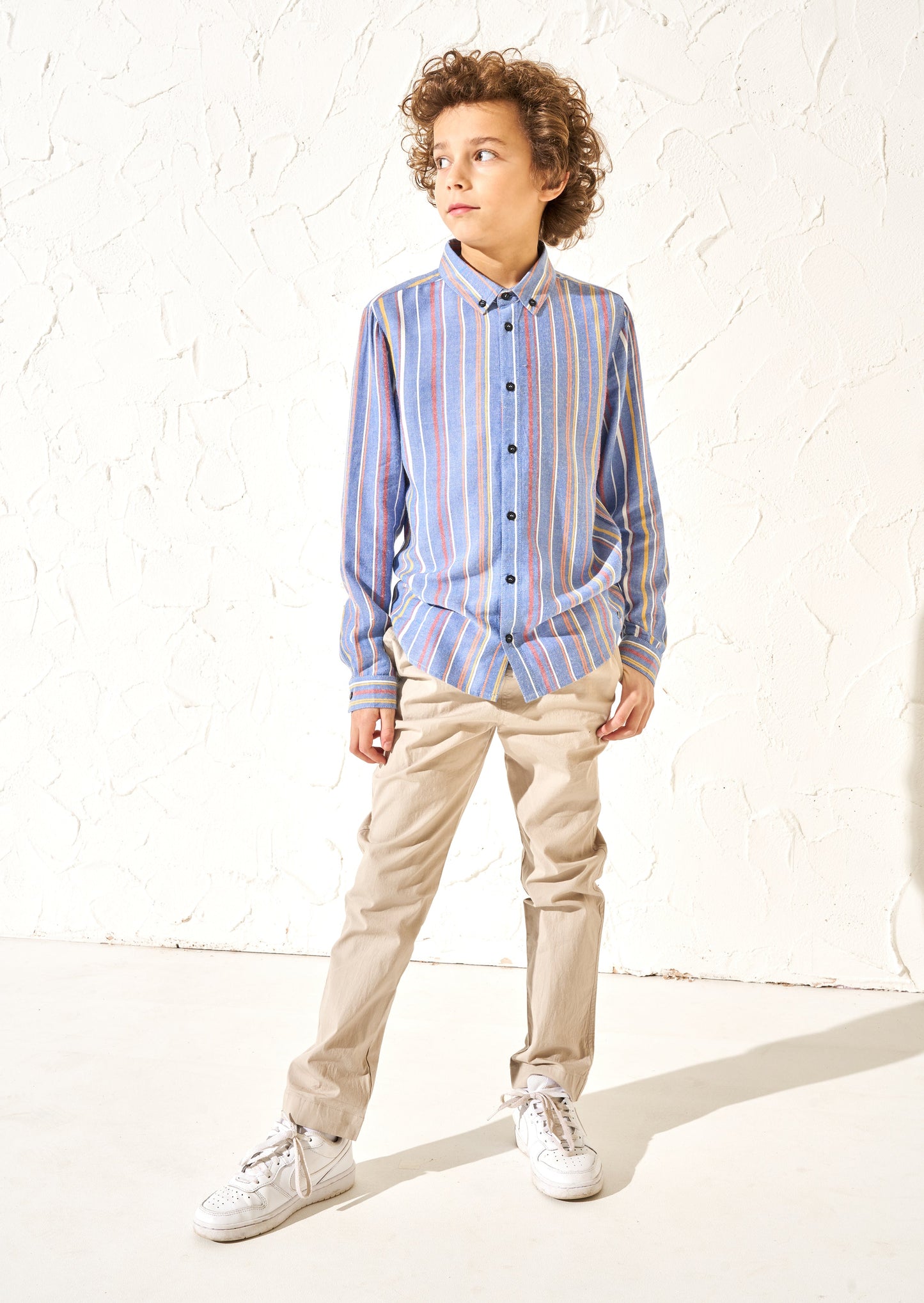 Noah Textured Multi Stripe Shirt