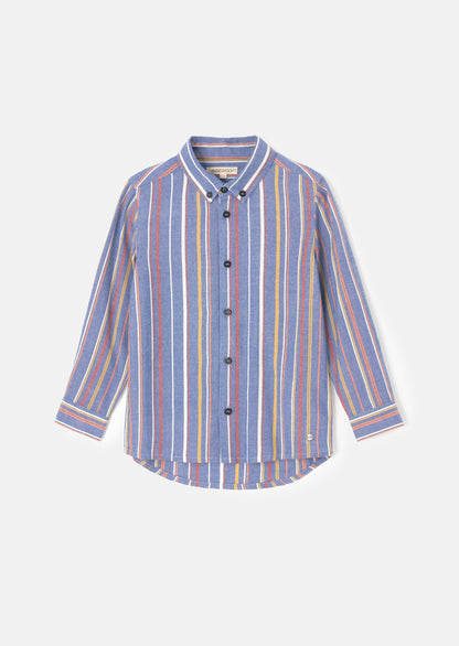 Noah Textured Multi Stripe Shirt