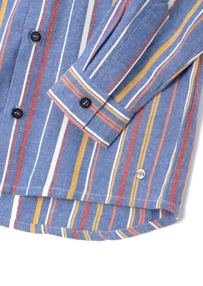 Noah Textured Multi Stripe Shirt