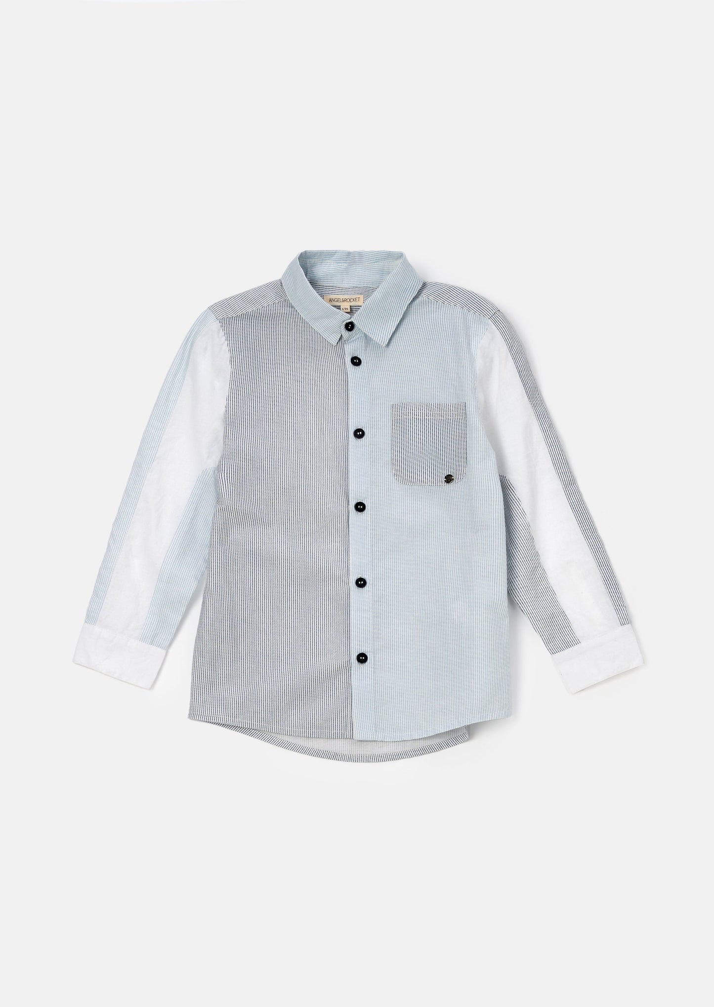 Chase Blue Stripe Panelled Shirt