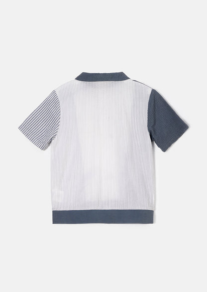 Timmy Navy Textured Polo