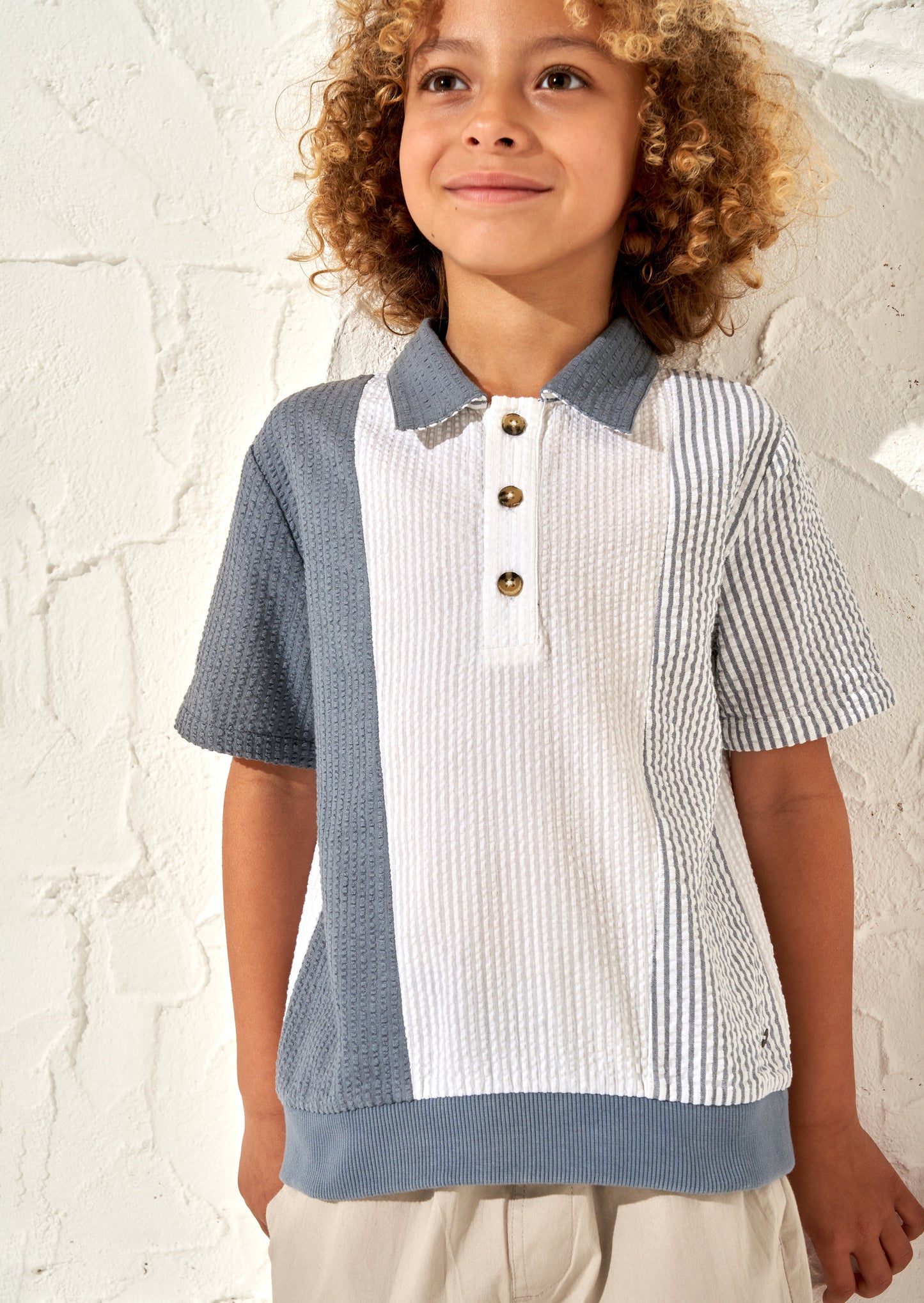 Timmy Navy Textured Polo