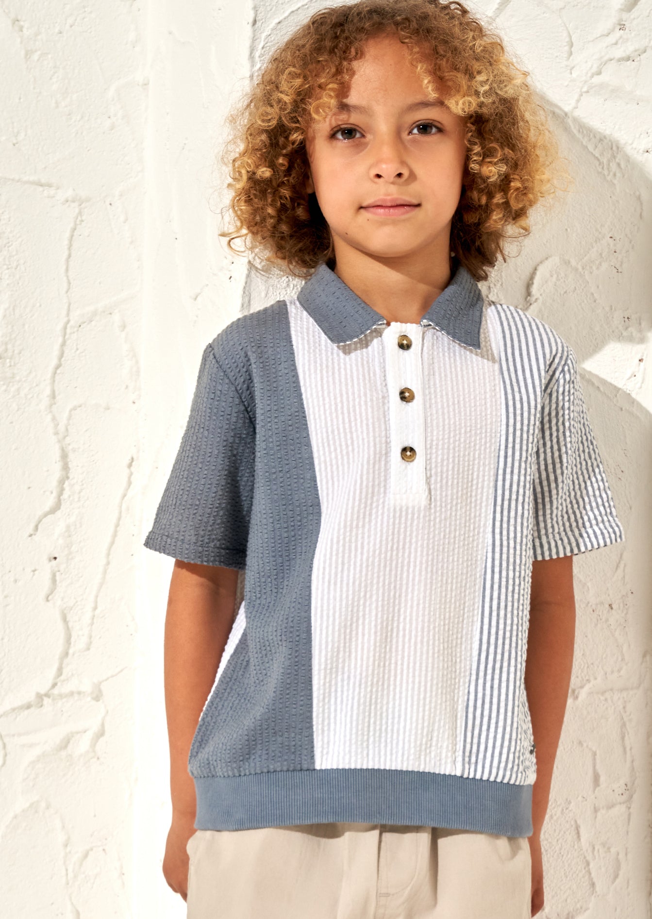 Timmy Navy Textured Polo