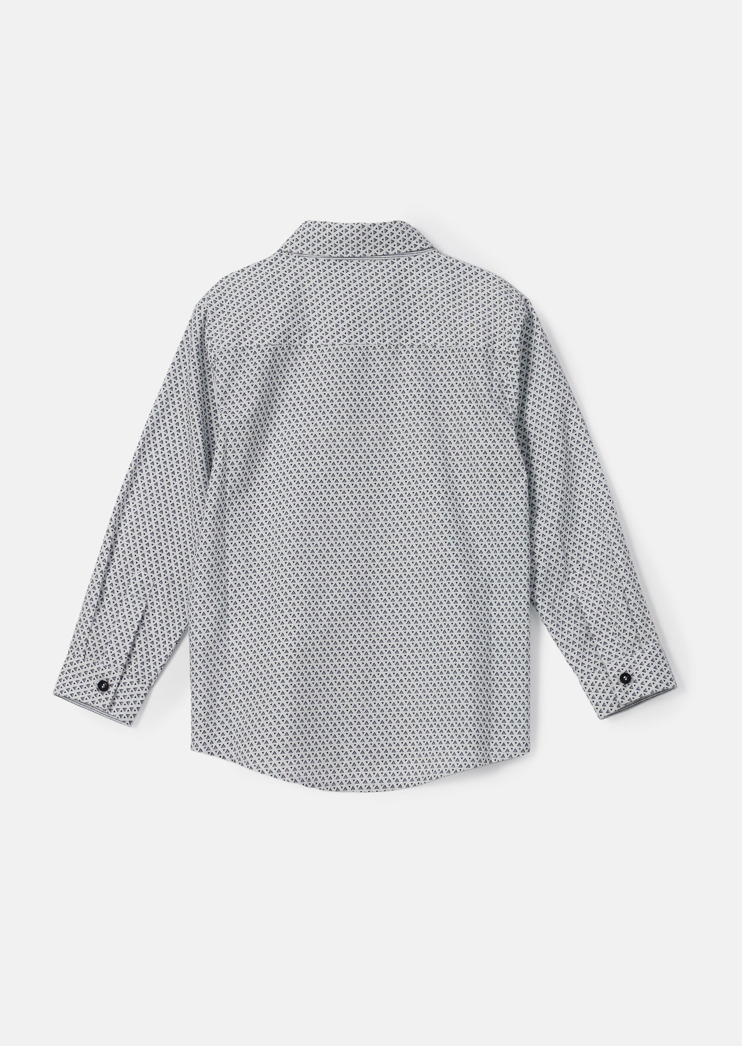 Carter White Geo Pattern Smart Shirt