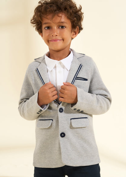 Ashton Grey Tailored Jersey Blazer