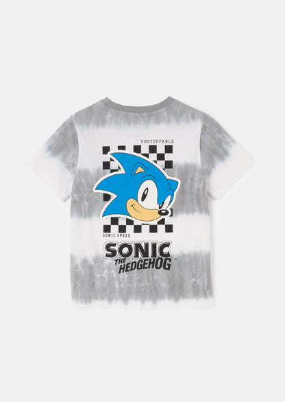 Sonic Grey Tie Dye Tee