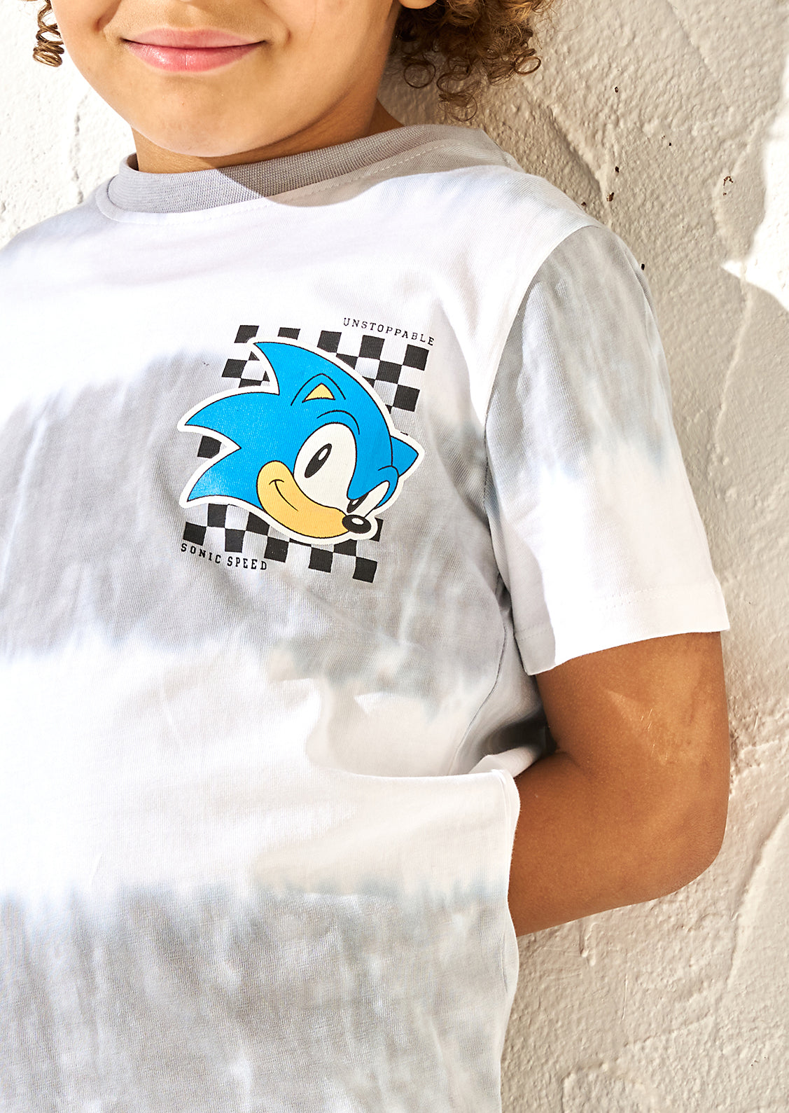 Sonic Grey Tie Dye Tee