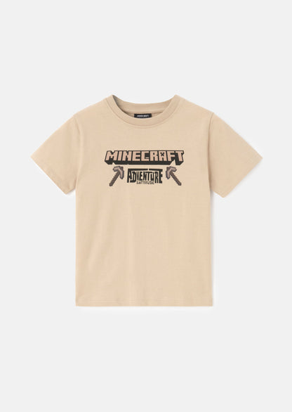 Minecraft Stone Back Print T Shirt