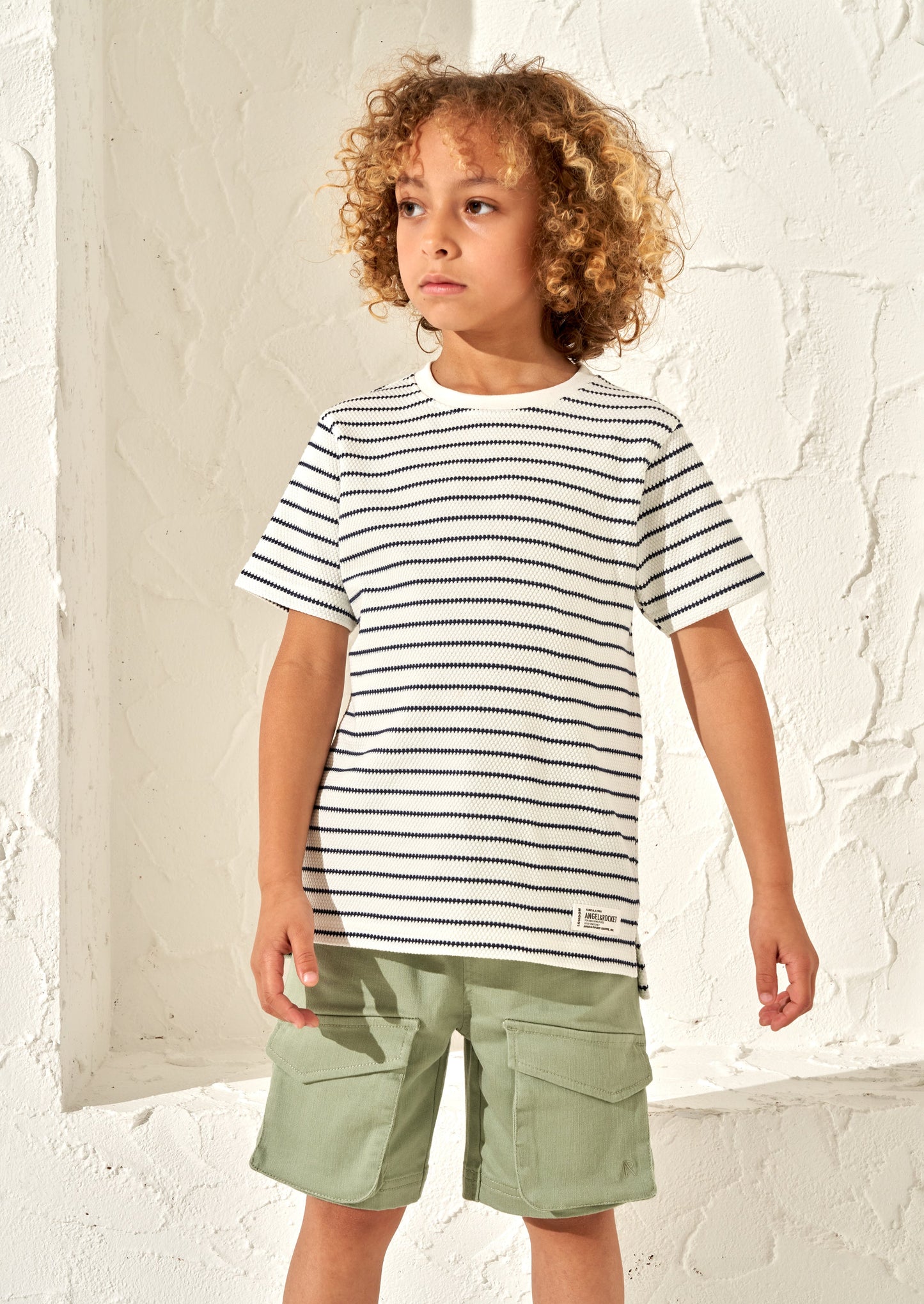 James Stone Textured Stripe T-Shirt