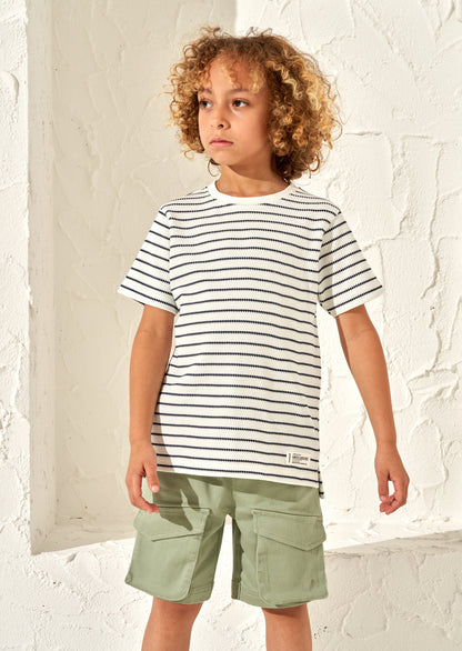 James Stone Textured Stripe T-Shirt