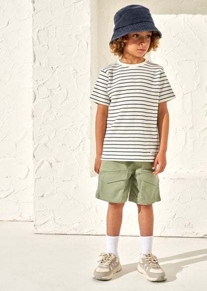 James Stone Textured Stripe T-Shirt