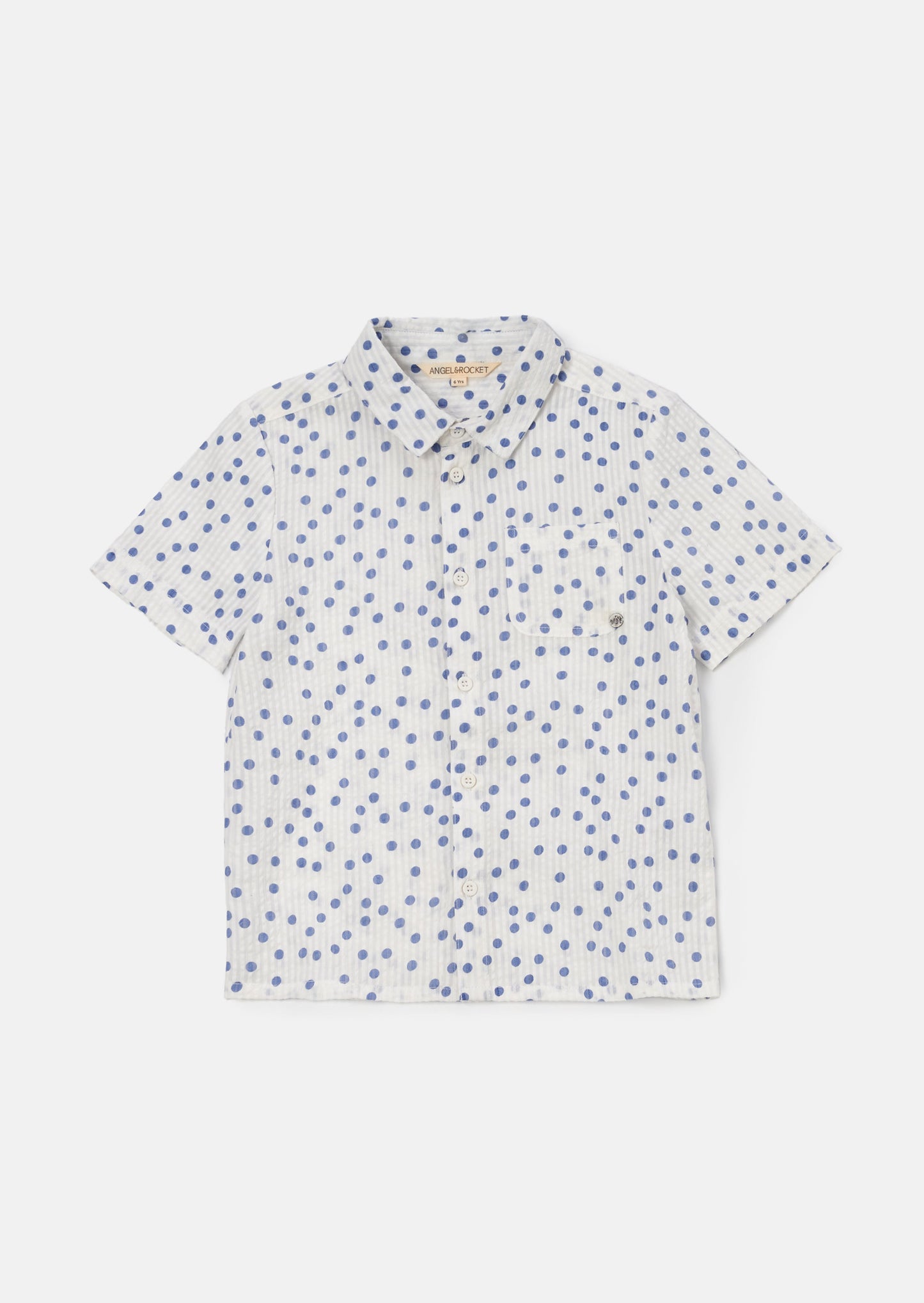 Toby White Spot Textured Shirt