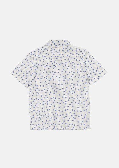 Toby White Spot Textured Shirt