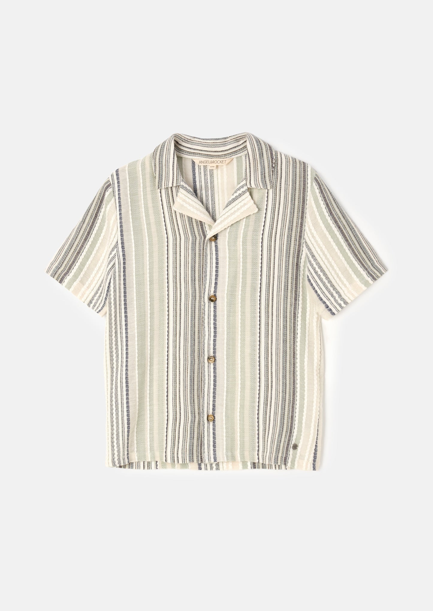 Moaksy Textured Stripe Resort Shirt