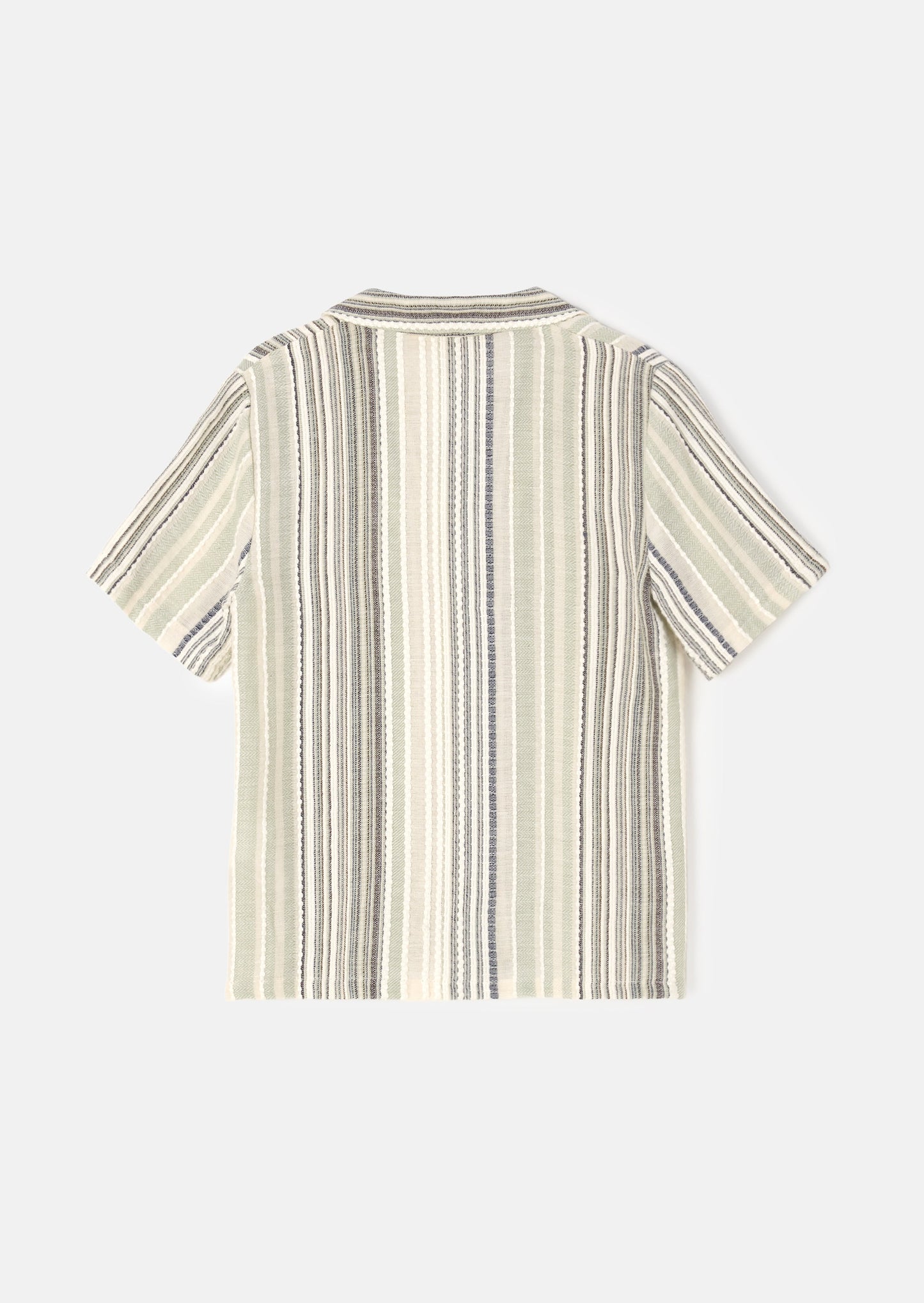 Moaksy Textured Stripe Resort Shirt