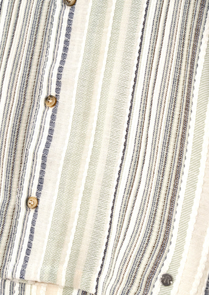 Moaksy Textured Stripe Resort Shirt