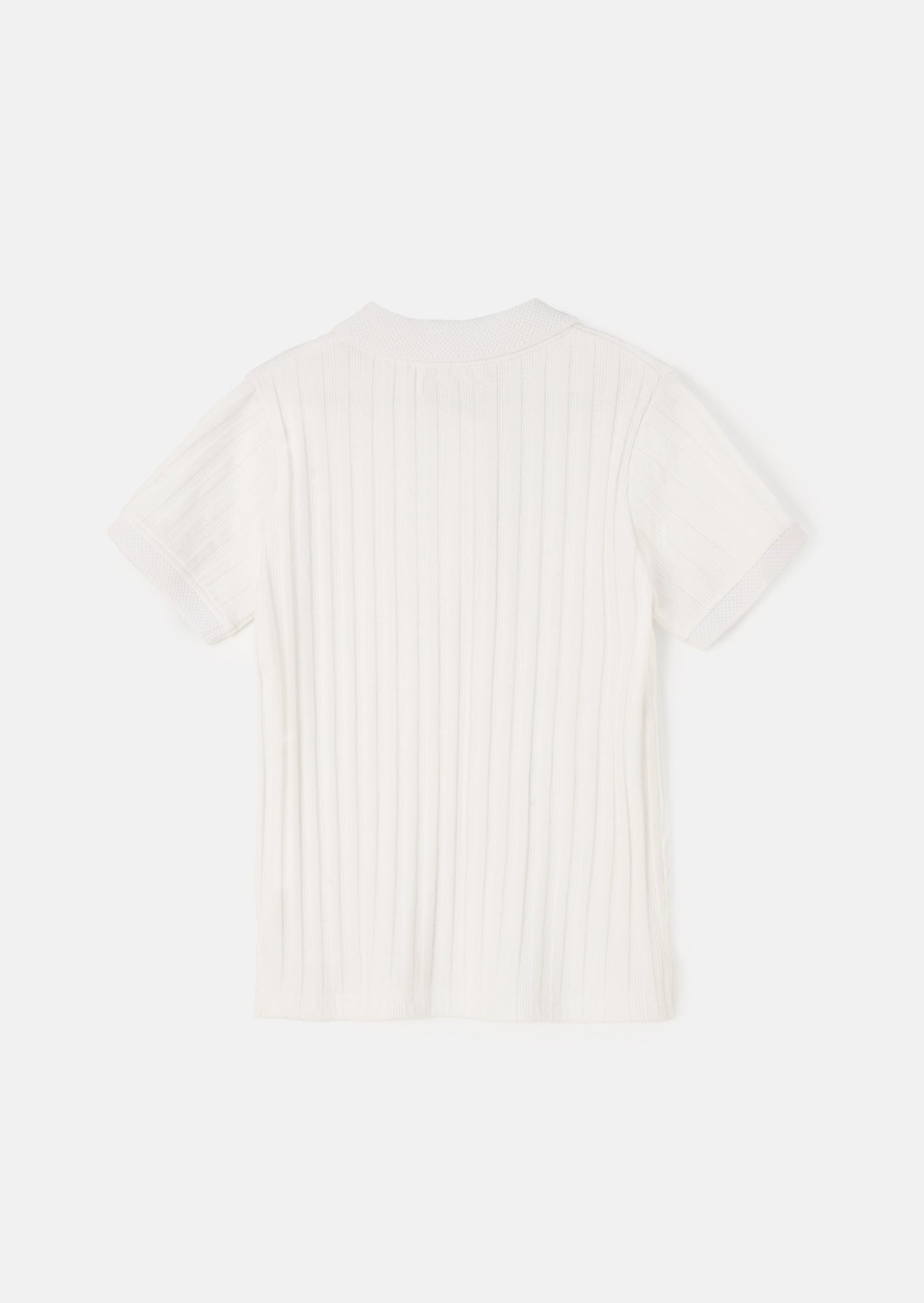 Hartley Textured Rib Quarter Zip Polo