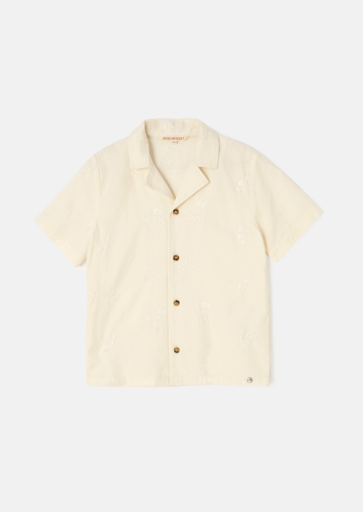 Kit Cream Floral Embroidered Shirt