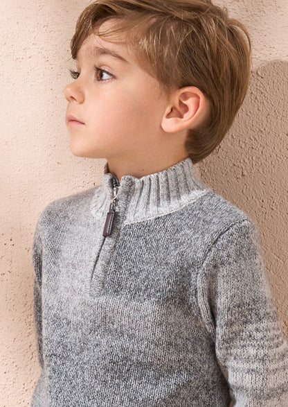 Connor Grey Ombre Funnel Neck