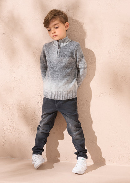 Connor Grey Ombre Funnel Neck