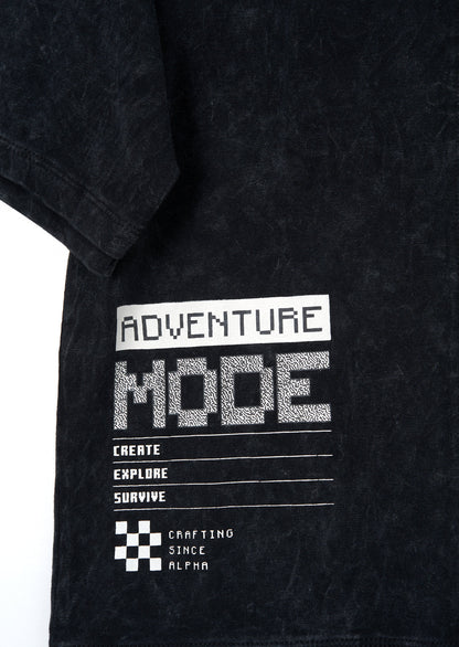 Minecraft Black Colourblock Graphic T Shirt