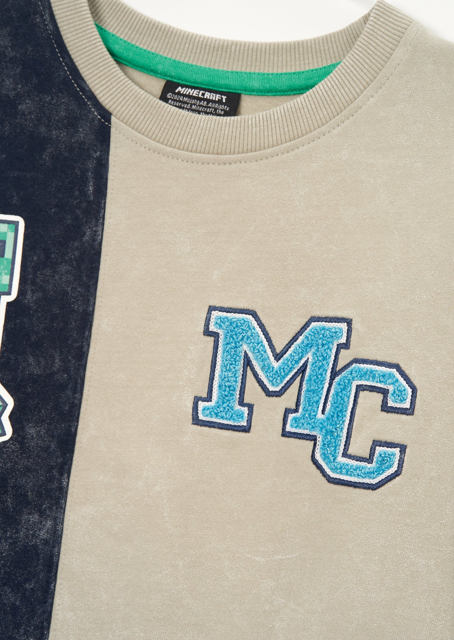 Minecraft Blue Washed Block Sweat