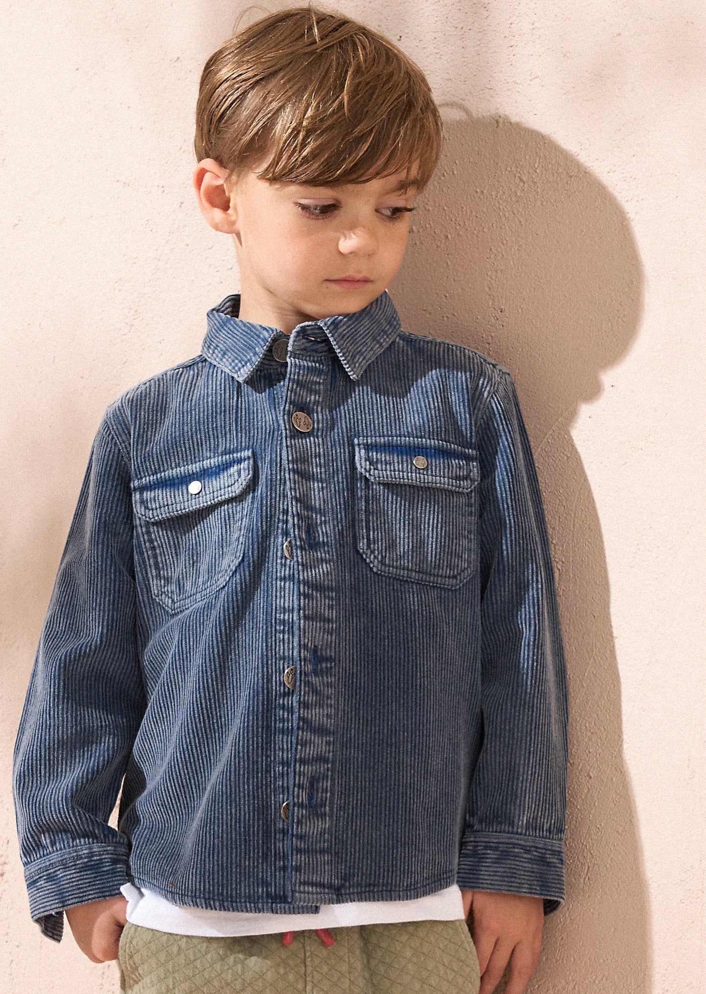 Charlie Blue Cord Shirt