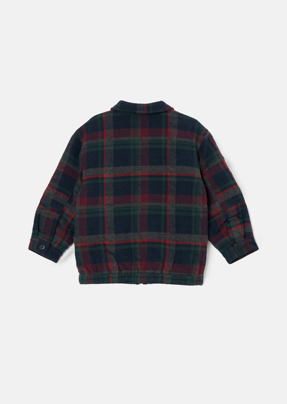 Chad Navy Check Collegiate Jacket