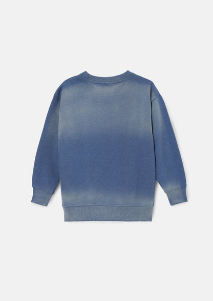 Minecraft Blue Washed Graphic Sweat
