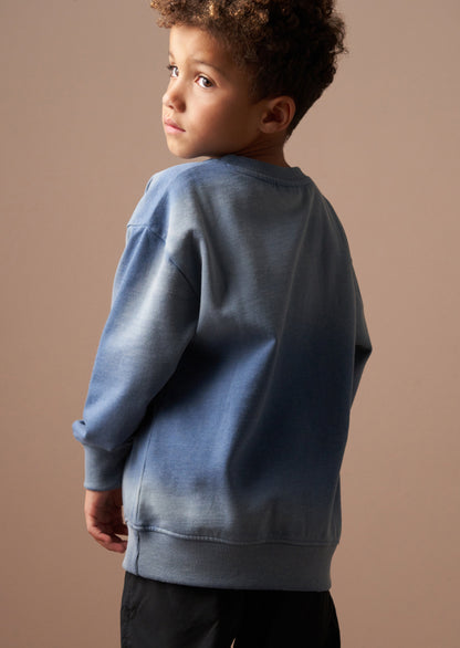 Minecraft Blue Washed Graphic Sweat