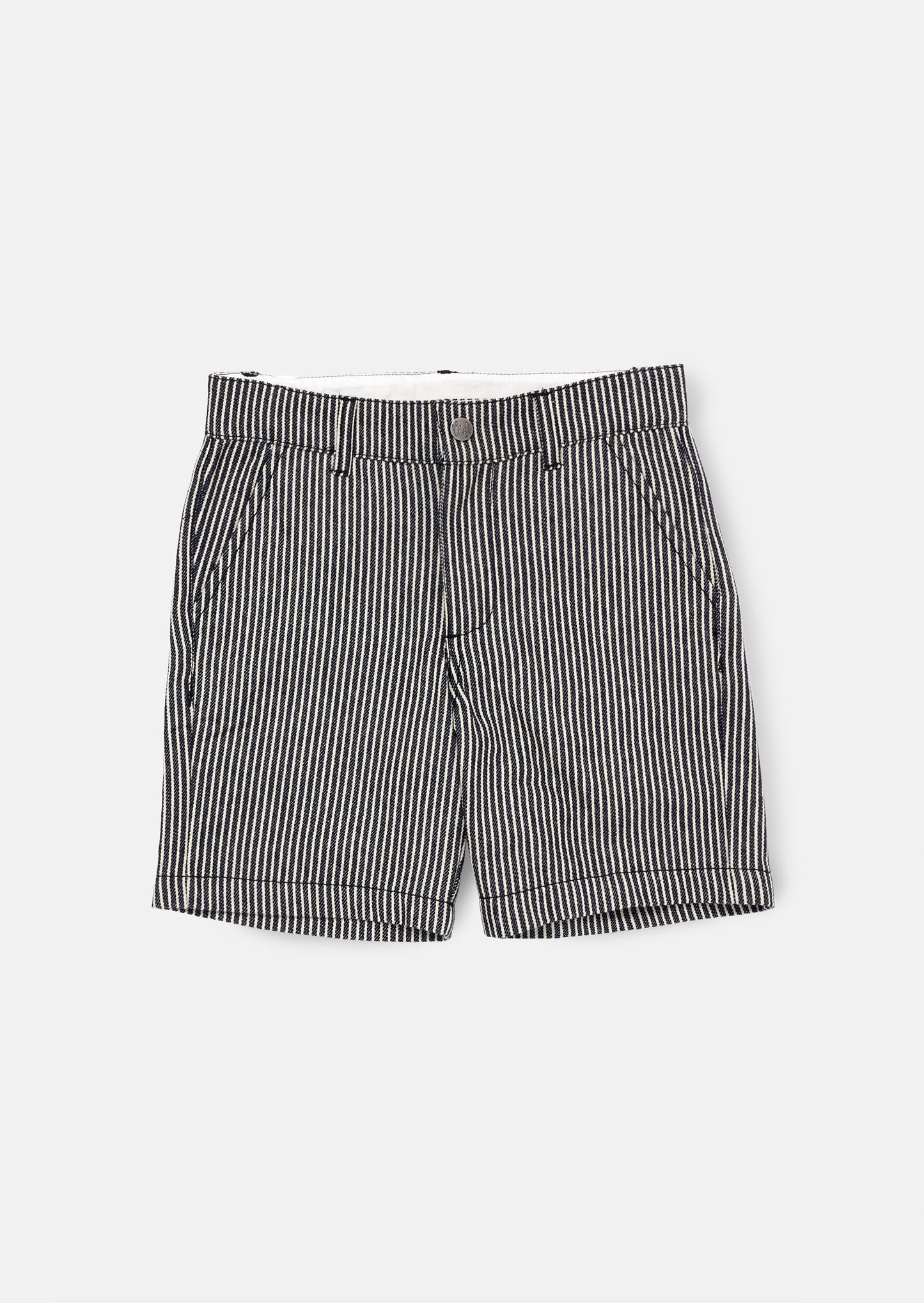 Marcus Navy Stripe Casual Short