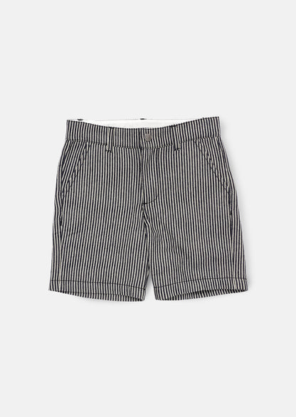 Marcus Navy Stripe Casual Short