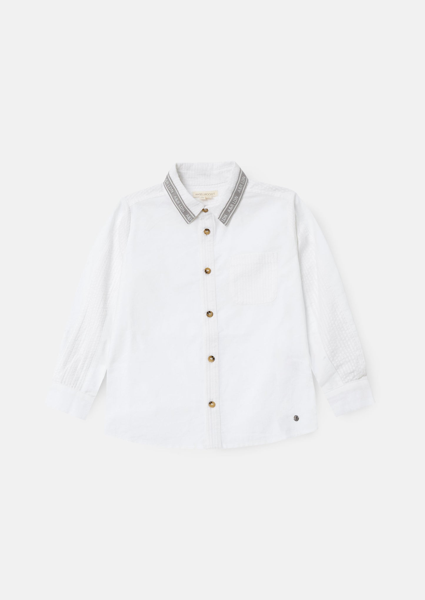Chase White Textured Block Shirt