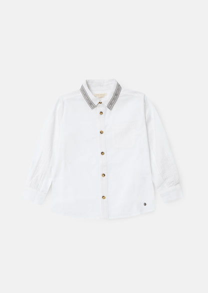 Chase White Textured Block Shirt