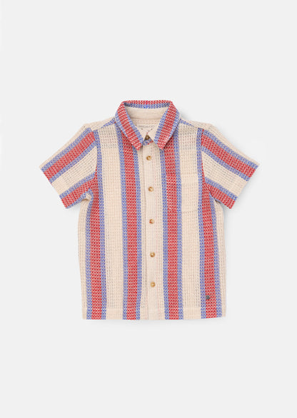 Cody Stone Stripe Knitted Shirt