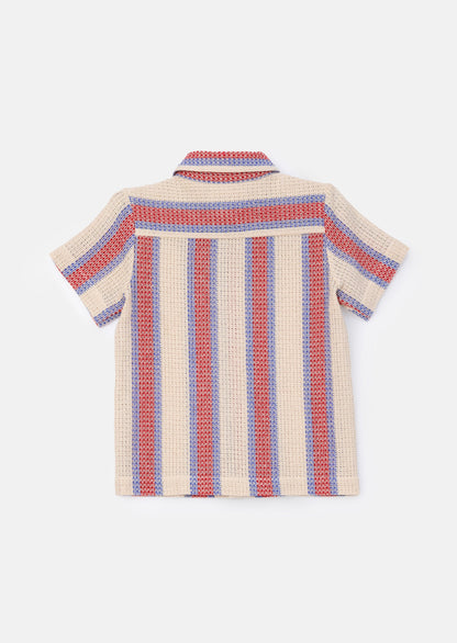 Cody Stone Stripe Knitted Shirt