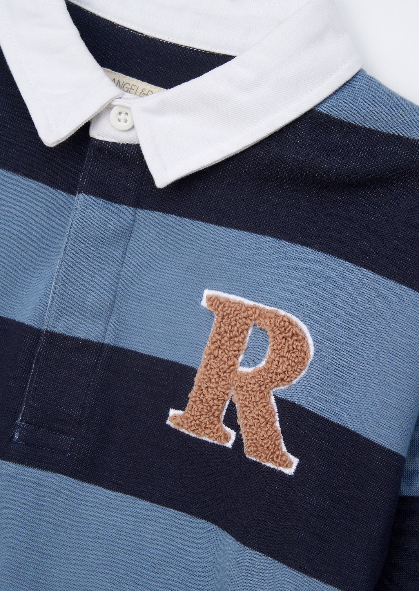 Zane Blue Branded Stripe Twofer Rugby