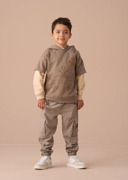 Jamie Brown Twofer Embroidered Hoodie