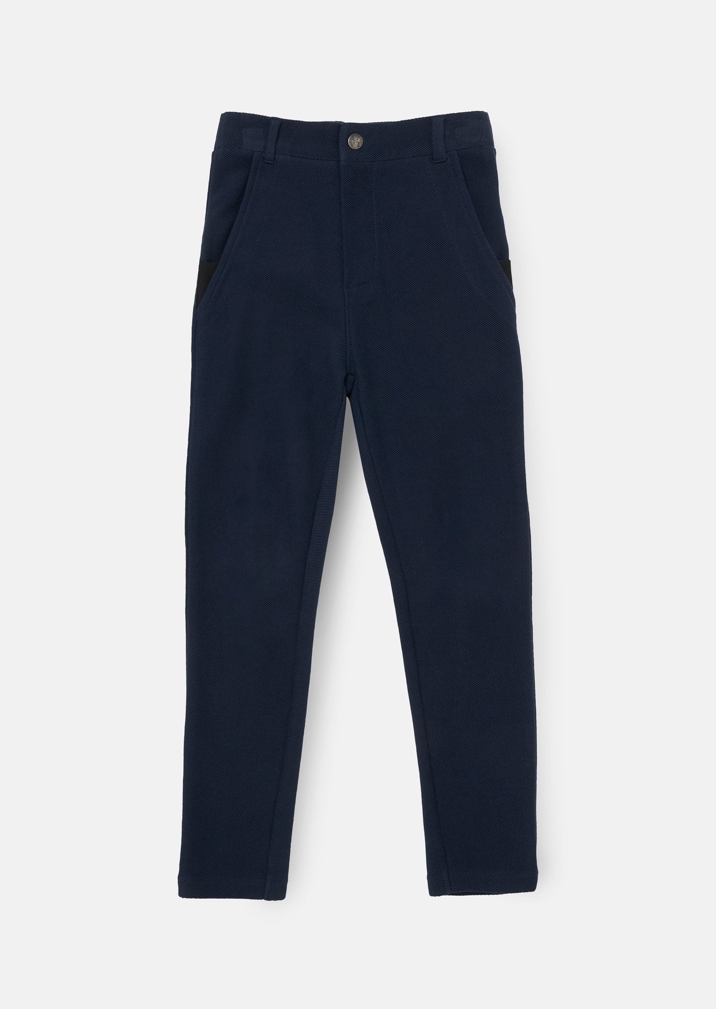 Benjamin Navy Smart Textured Trouser