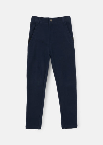 Benjamin Navy Smart Textured Trouser