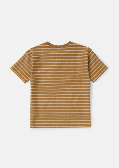 Ash Brown Textured T Shirt
