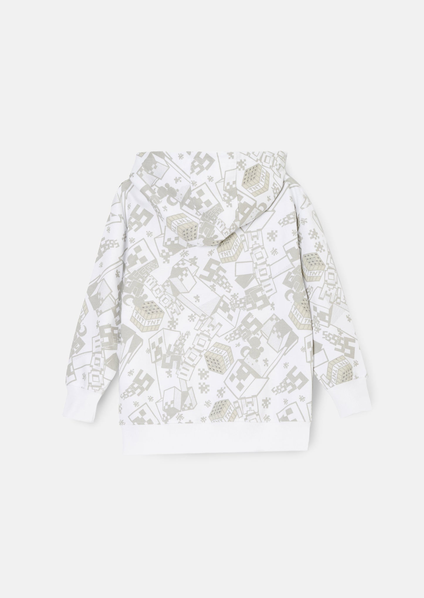 Minecraft Grey Graphic Sequin Hoodie