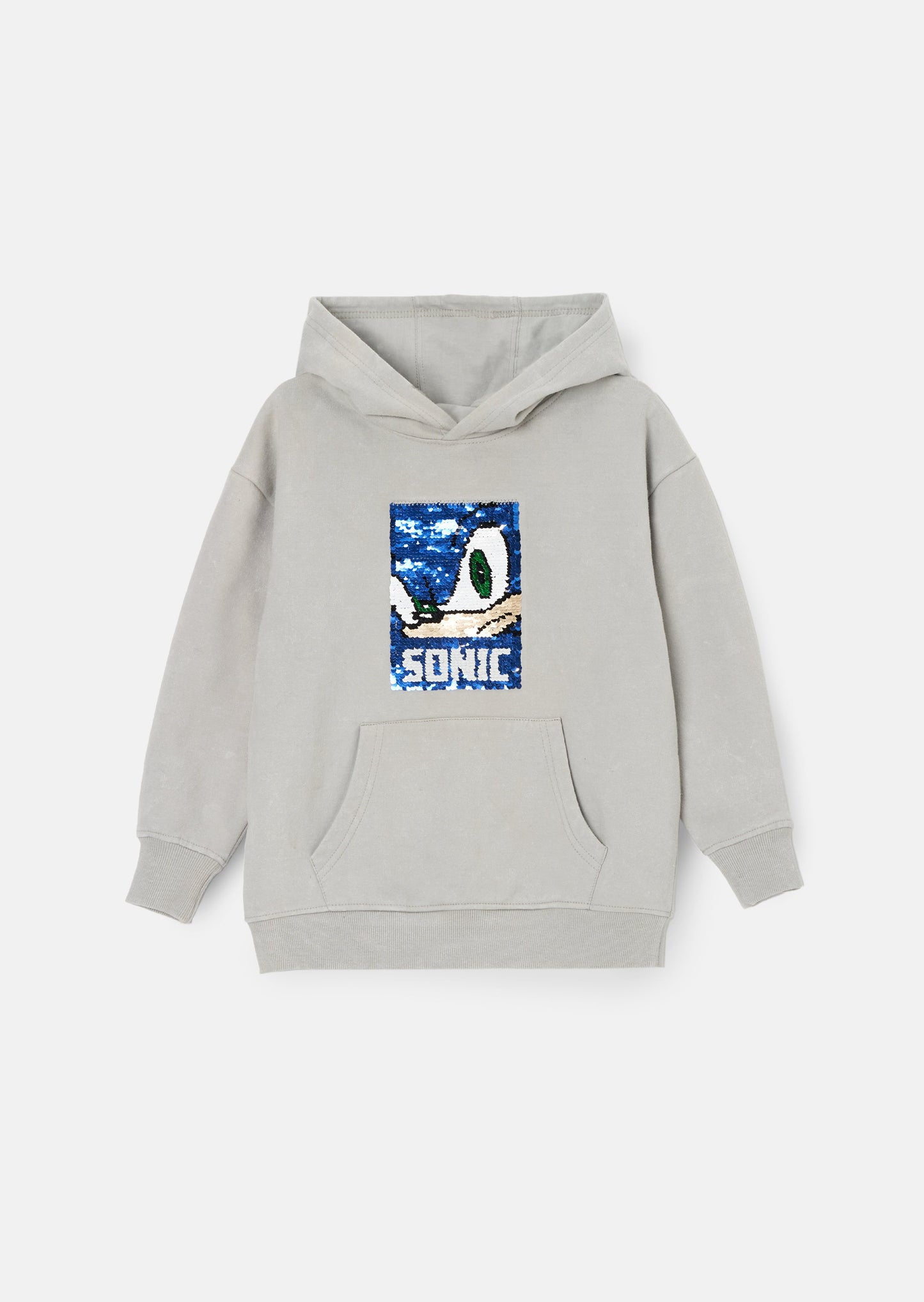 Sonic Grey Sequin Hoodie