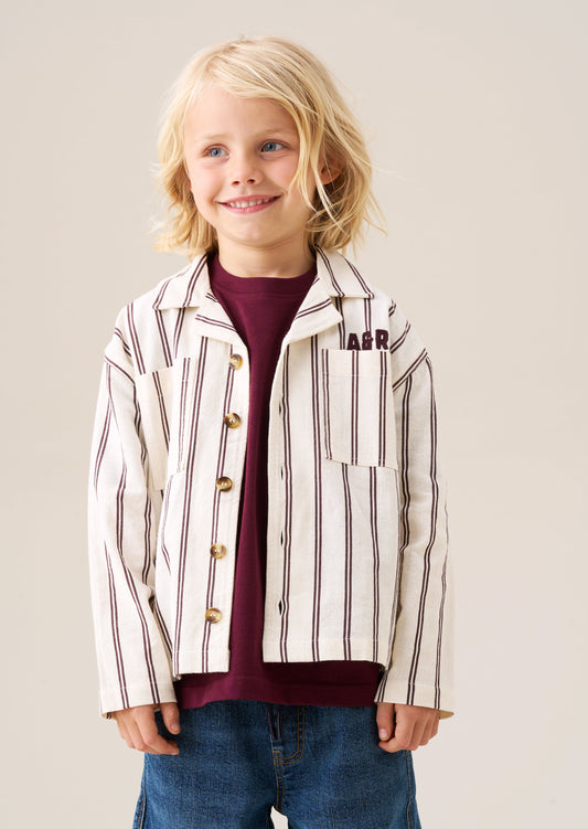 Cooper Stripe Canvas Shacket