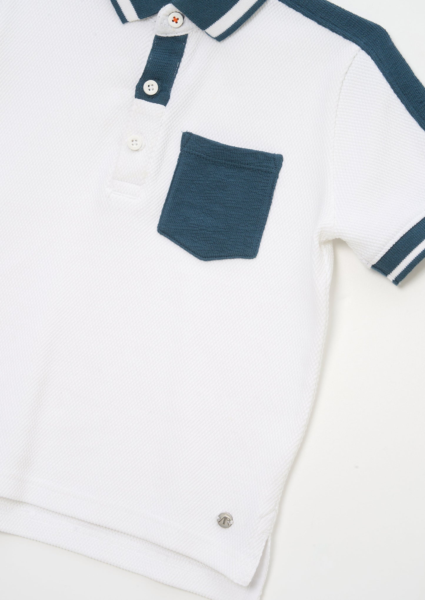 Nolan Popcorn Knit Polo Shirt