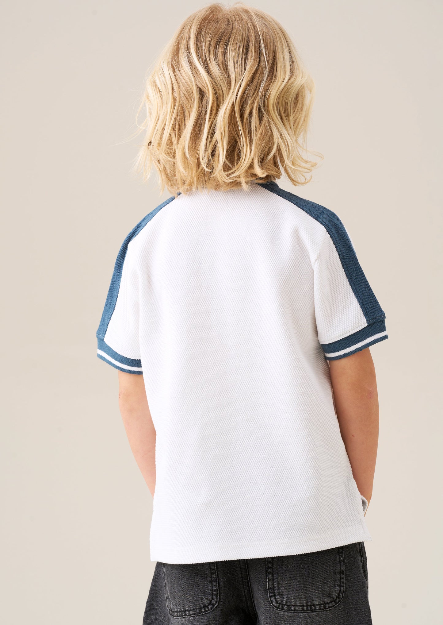 Nolan Popcorn Knit Polo Shirt