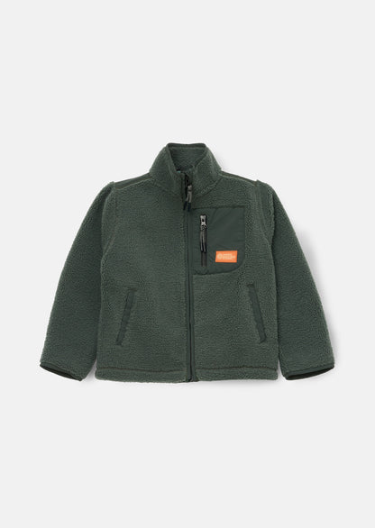 Aaron Zip Through Sherpa Fleece